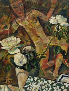 White roses, 1914. Creator: Büttner, Erich (1889-1936)