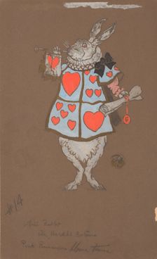 White Rabbit with Herald's Costume (costume design). Creator: William Penhallow Henderson