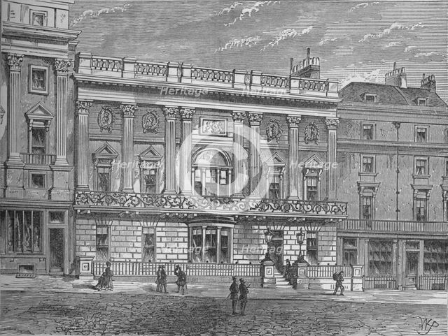 White's Club, Westminster, London, c1875 (1878). Artist: Unknown.