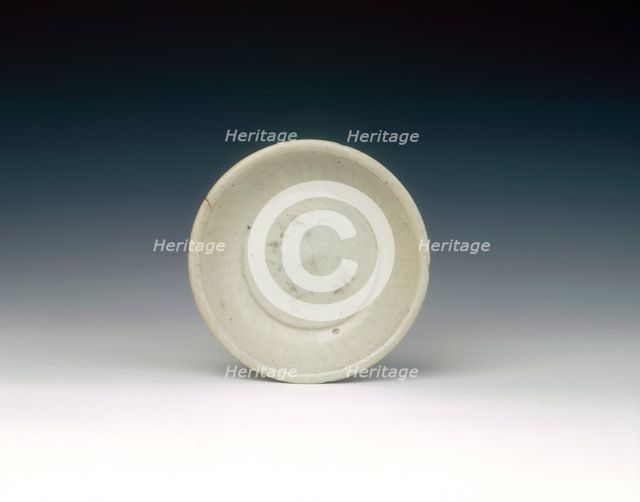 White ware saucer dish, early Northern Song dynasty, China, 10th-11th century. Creator: Unknown.
