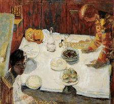 White Tablecloth (Dining room), 1925. Artist: Bonnard, Pierre (1867-1947)