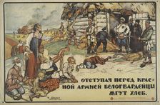 White Troops Burn Bread, 1919. Creator: I Osinin