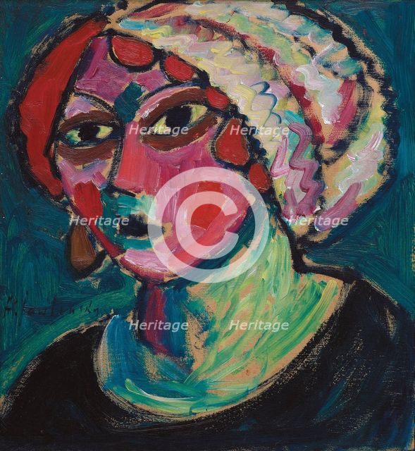 White Turban, 1912. Creator: Javlensky, Alexei, von (1864-1941).