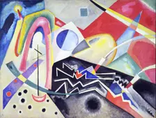 White Zig Zags, 1922. Creator: Kandinsky, Wassily Vasilyevich (1866-1944)