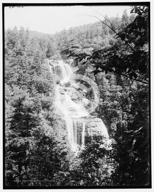 Whitewater Falls, Sapphire, N.C., (1902?). Creator: William H. Jackson.