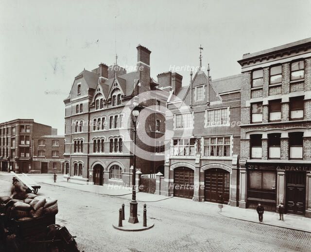 Whitechapel Fire Station, Commercial Road, Stepney, London, 1902. Artist: Unknown.