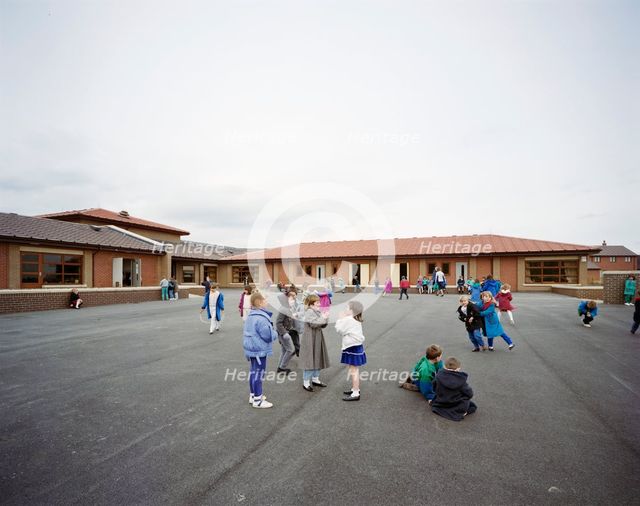 Whitecote Primary School, Wellington Grove, Bramley, Leeds, 08/03/1989. Creator: John Laing plc.