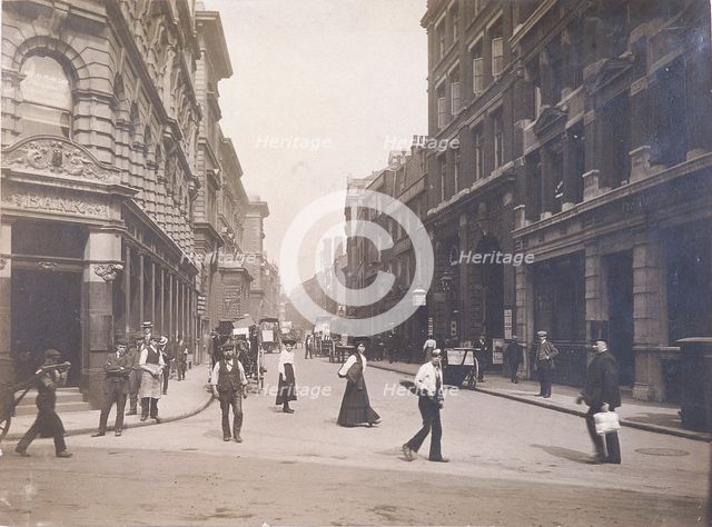 Whitecross Street from Fore Street, London, c1920. Artist: Anon