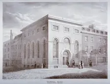 Whitefield Chapel on Charles Street, Westminster, London, c1841. Artist: George Scharf