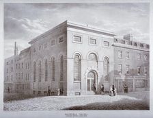 Whitefield Chapel on Charles Street, Westminster, London, c1841. Artist: George Scharf