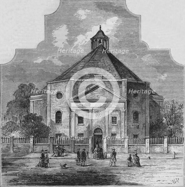 Whitefield's Tabernacle, Tottenham Court Road, Westminster, London, 1820 (1878). Artist: Unknown.