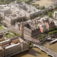 Whitehall and the Houses of Parliament, Westminster, London, 2002. Creator: EH/RCHME staff photographer