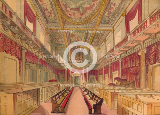 'Whitehall Chapel', c1845, (1864). Artist: Unknown.