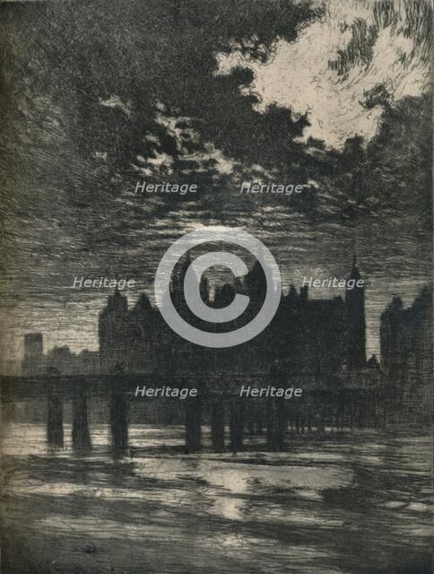 Whitehall Court, 1903. (1906-7). Artist: Joseph Pennell