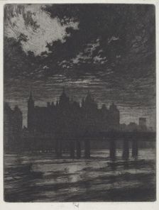 Whitehall Court, 1903. Creator: Joseph Pennell