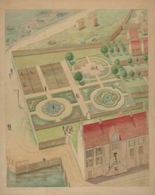 Whitehall Estate and Garden, c. 1936. Creator: Leo Drozdoff