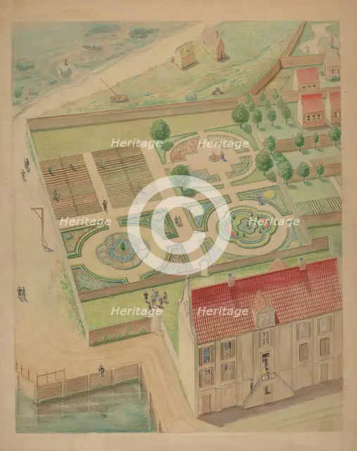 Whitehall Estate and Garden, c. 1936. Creator: Leo Drozdoff.