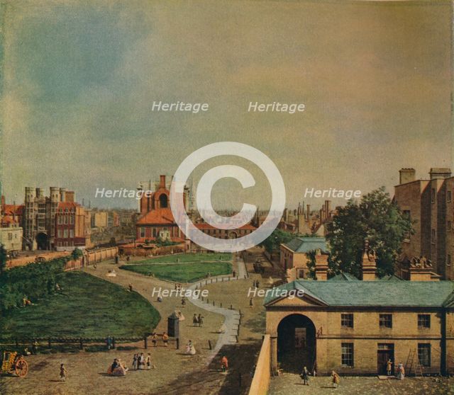 'Whitehall from Richmond House', 1746. Artist: Canaletto.