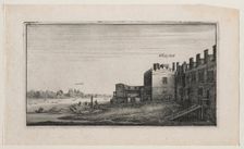 Whitehall from the River, with Lambeth in the Distance. Creator: Wenceslaus Hollar (Bohemian, 1607-1677)