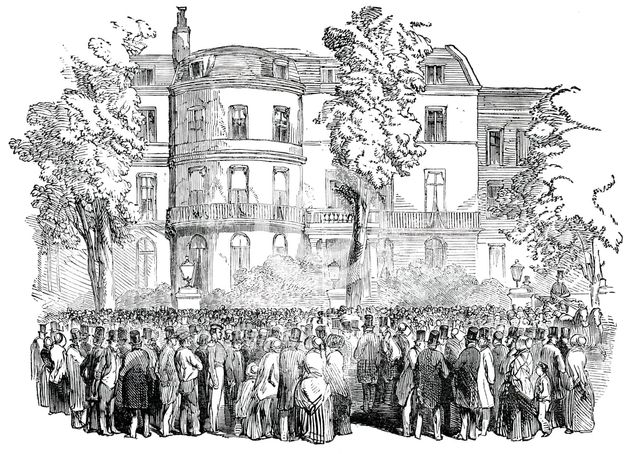 Whitehall Gardens, London, 1850.  Creator: Unknown.