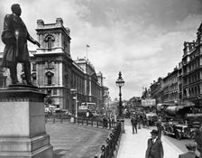 Whitehall seen from Parliament Square, City of Westminster, London. Creator: Unknown