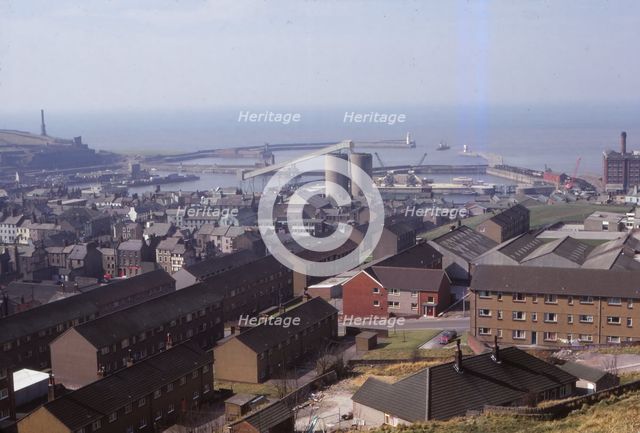 Whitehaven, Harbour from the East, Cumberland, 20th century. Artist: CM Dixon.