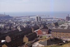 Whitehaven, Harbour from the East, Cumberland, 20th century. Artist: CM Dixon