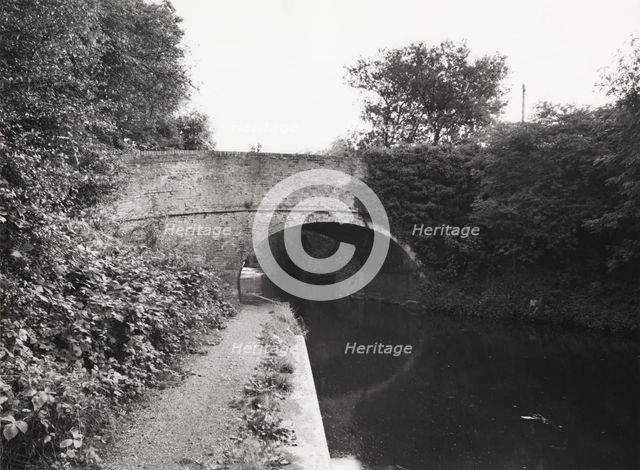 Whitehorse Bridge over the Grand Union Canal, Hillingdon, London, c1975. Artist: Unknown