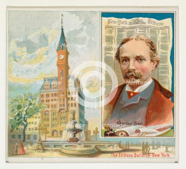 Whitelaw Reid, New York Tribune, from the American Editors series (N35) for Allen & Ginter..., 1887. Creator: Allen & Ginter.