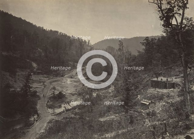 Whiteside Valley Below the Bridge, 1860s. Creator: George N. Barnard.