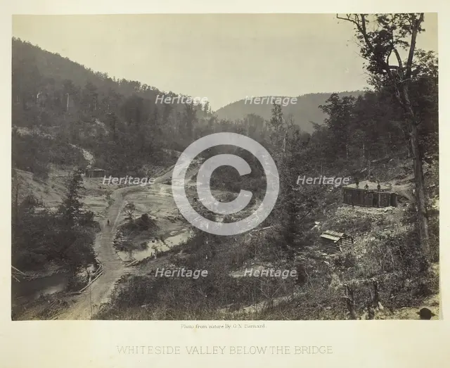 Whiteside Valley below the Bridge, 1864. Creator: George N. Barnard.