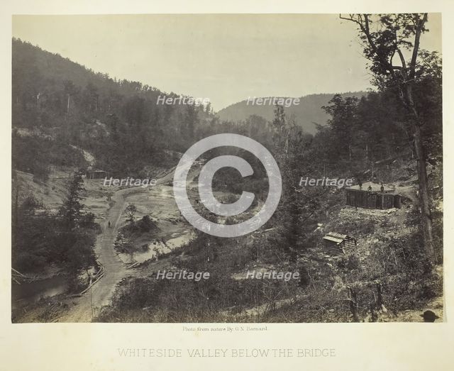 Whiteside Valley below the Bridge, 1864. Creator: George N. Barnard.