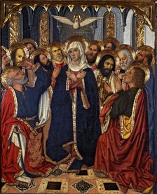 Whitsun table from the Altarpiece of the Constable of Portugal painting on wood, 1464 - 1465…