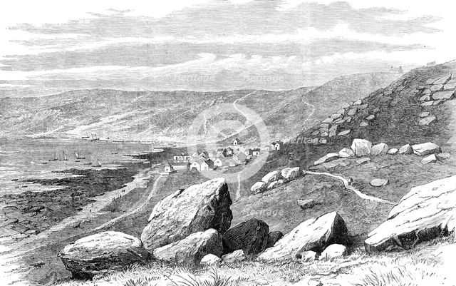 Whitsand Bay, Land's End, Cornwall, where the new Atlantic Cable was landed, 1881. Creator: Unknown.