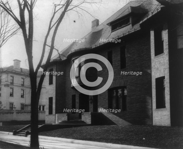 Whittemore House, Washington, D.C.- exterior showing main entrance, c1900. Creator: Frances Benjamin Johnston.