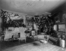 Whittemore House, Washington, D.C. - interior of parlor, showing decorations, c1900. Creator: Frances Benjamin Johnston