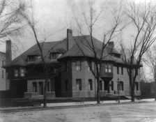 Whittemore House, exterior view of front and side, Washington, D.C., c1900. Creator: Frances Benjamin Johnston