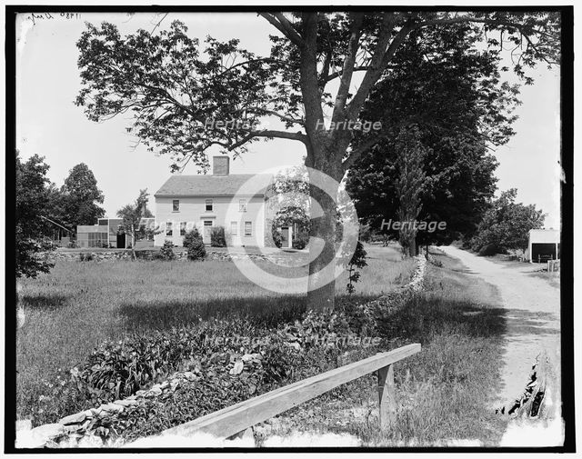 Whittier's birth place, Haverhill, Mass., between 1890 and 1901. Creator: Unknown.
