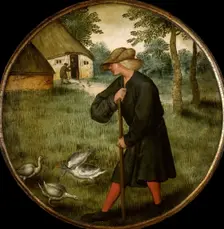 Who Knows why Geese Walk Barefoot? , End of 16th cen. Creator: Brueghel, Pieter, the Younger (1564-1638)