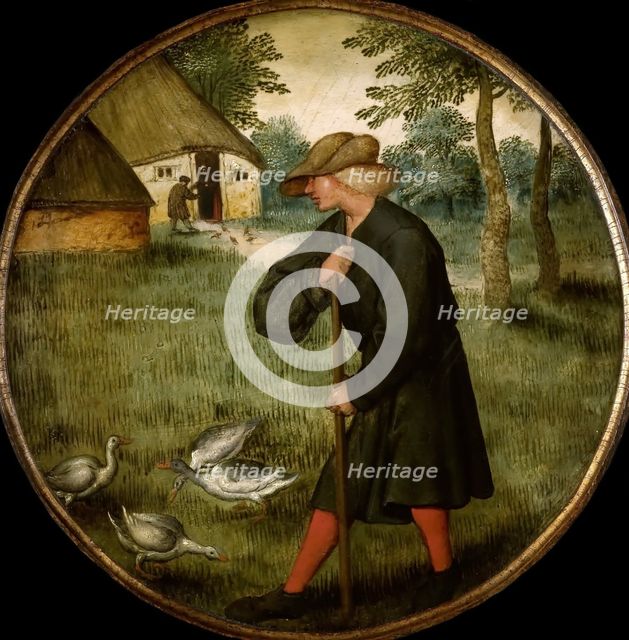Who Knows why Geese Walk Barefoot? , End of 16th cen. Creator: Brueghel, Pieter, the Younger (1564-1638).