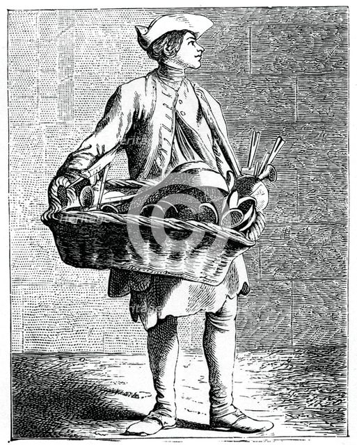 Who'll buy spoons and larding pins?!, 1737-1742.Artist: Bouchardon