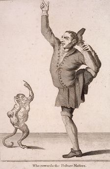 Who rewards the Posture Masters Cries of London, (c1688?). Artist: Anon