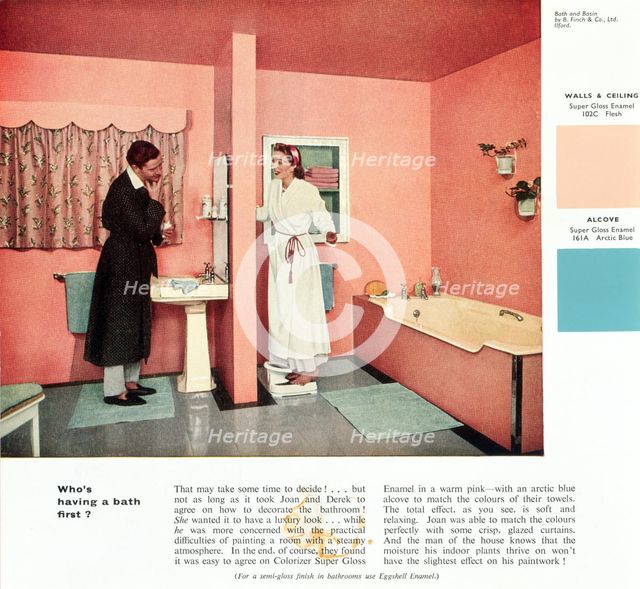 'Who's having a bath first?', 1950s. Creator: Unknown.