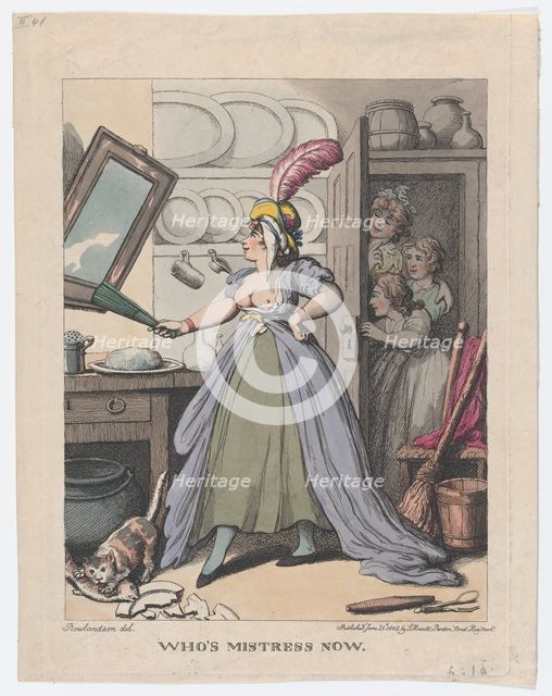 Who's Mistress Now?, June 25, 1802., June 25, 1802. Creator: Thomas Rowlandson.