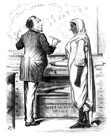 Who's to Pay? 1878.Artist: Swain