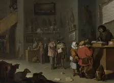 'Who sues for a cow' 1629. Artist: Saftleven, Cornelis Hermansz. (ca. 1607-1681)