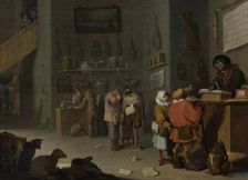 'Who sues for a cow' 1629. Artist: Saftleven, Cornelis Hermansz. (ca. 1607-1681)