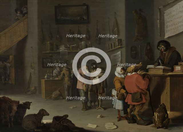 ''Who sues for a cow'', 1629. Artist: Saftleven, Cornelis Hermansz. (ca. 1607-1681)