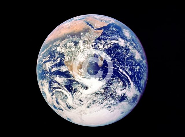 Whole Earth from space, viewed from Apollo 17, December 1972. Artist: Unknown