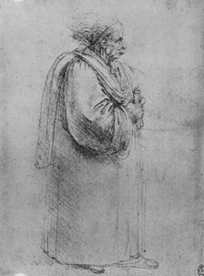Whole Length of an Old Man in Profile to the Right c1480 (1945). Artist: Leonardo da Vinci